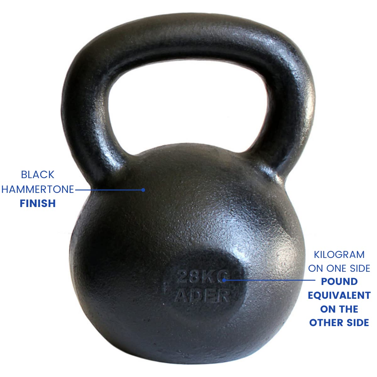 Amazon.com : Ader Premier Kettlebell 28kg (62lb) with Free